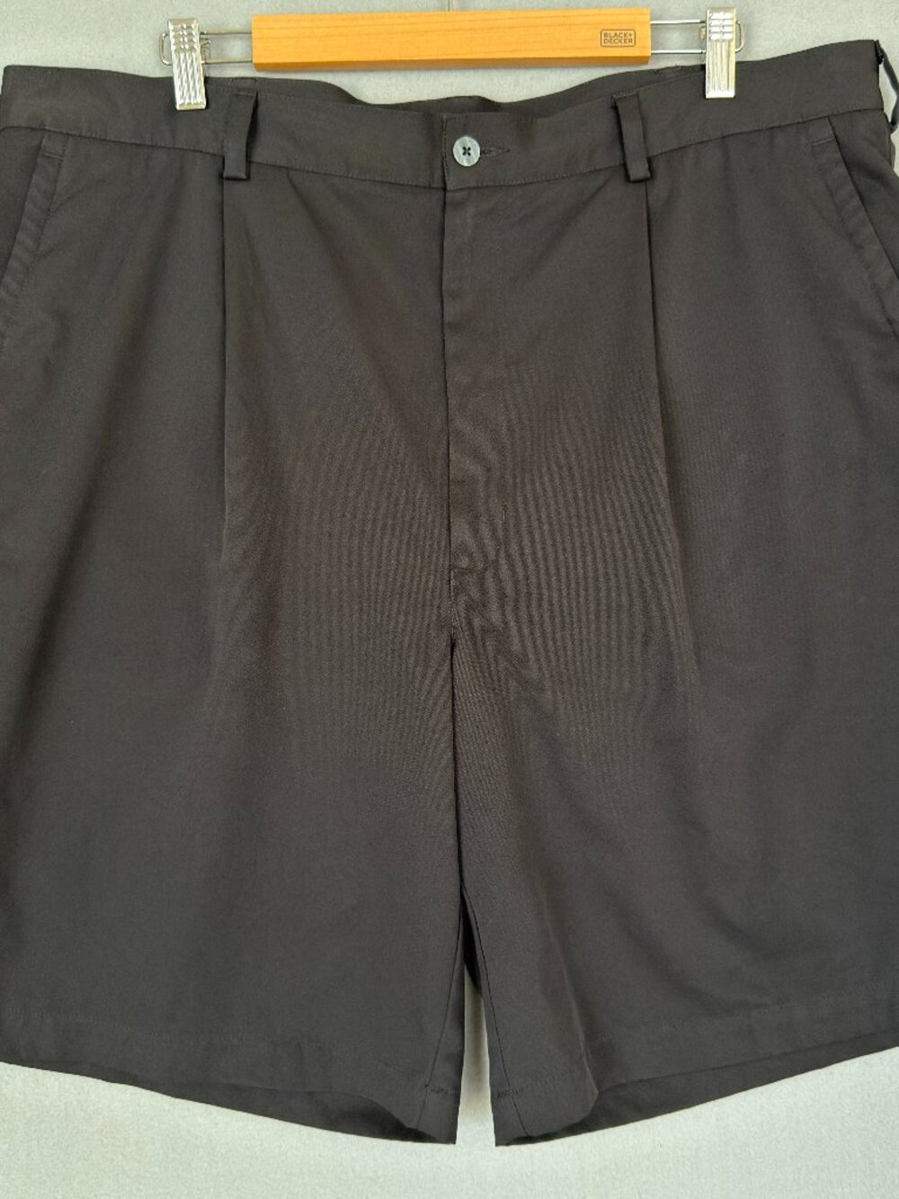 Nike Golf Black Pleated Front Performance Shorts Men's 40 Black Preppy Chino